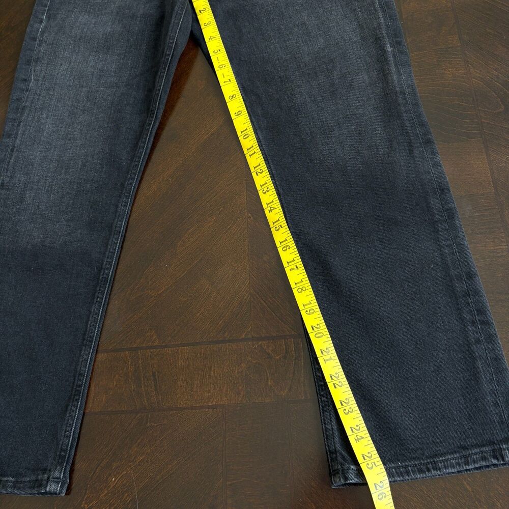 NWT AGOLDE Riley High Rise Straight Jeans Black Womens Size 29 Inseam 26" - Picture 9 of 10
